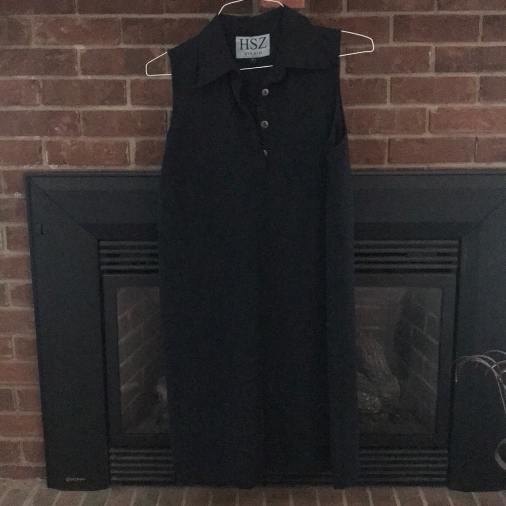 Black collar dress- Medium, HSZ